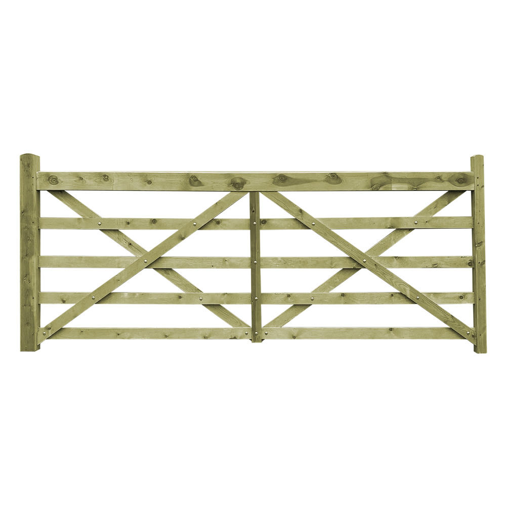 5 Bar Treated Gates from Grangewood Fencing Supplies Ltd