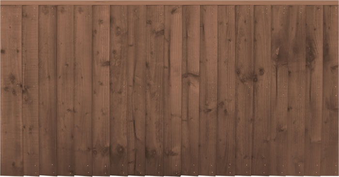 6′ wide Brown Professional Closeboard Fence Panels – Pressure Treated