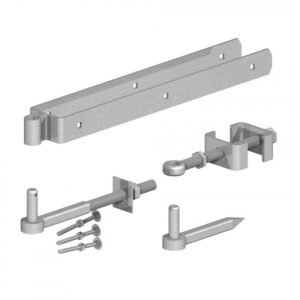 Adjustable silver Hinge Set with Hooks to Drive