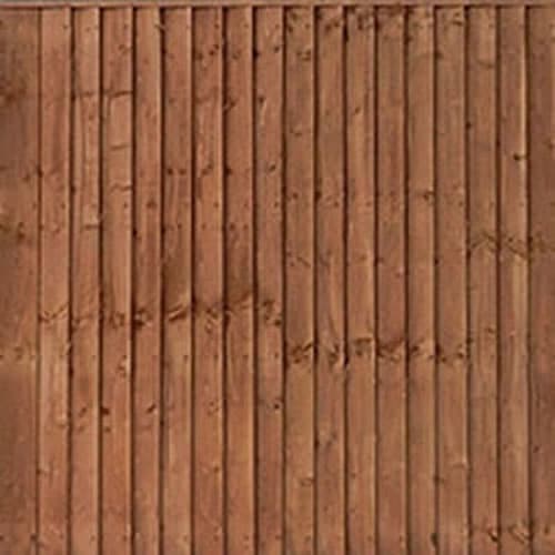 6′ wide Brown Contractor Closeboard Panels – Pressure Treated