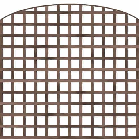 6ft wide Dome Top Square Trellis – Brown