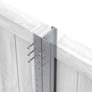 Designed to use with durapost fencing system to attach your fence panels to the posts.