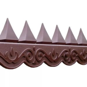 Security Fence Guard - Brown - Securtity fence topper with spikes
