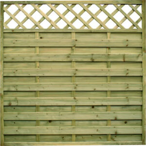 Horizontal Panel with Lattice Top