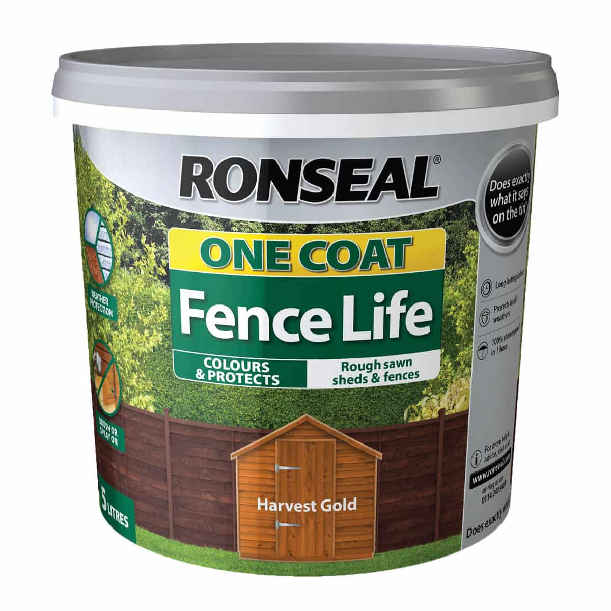 Ronseal Fence Life One Coat 5 Litre
