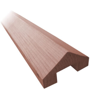 3m Rebated Capping Rail for Fence Tops - Pressure Treated Brown