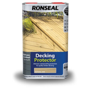Tin of Ronseal Decking Protector in Natural Oak (5 litre)