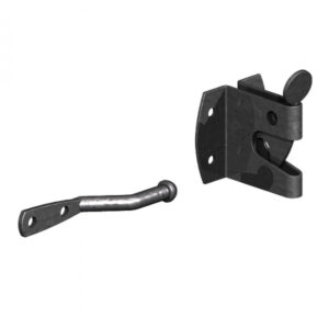 Black auto gate latch