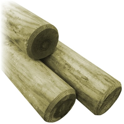100mm Landscaping Pole – Pressure Treated Green