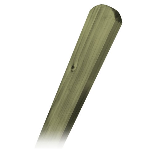70mm x 19mm Planed Round Top Palings – Tanalised