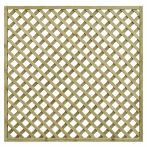 1.8m wide Heavy Diamond Decorative Lattice - Tanalised