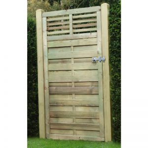 Elite Gate with Slatted Top