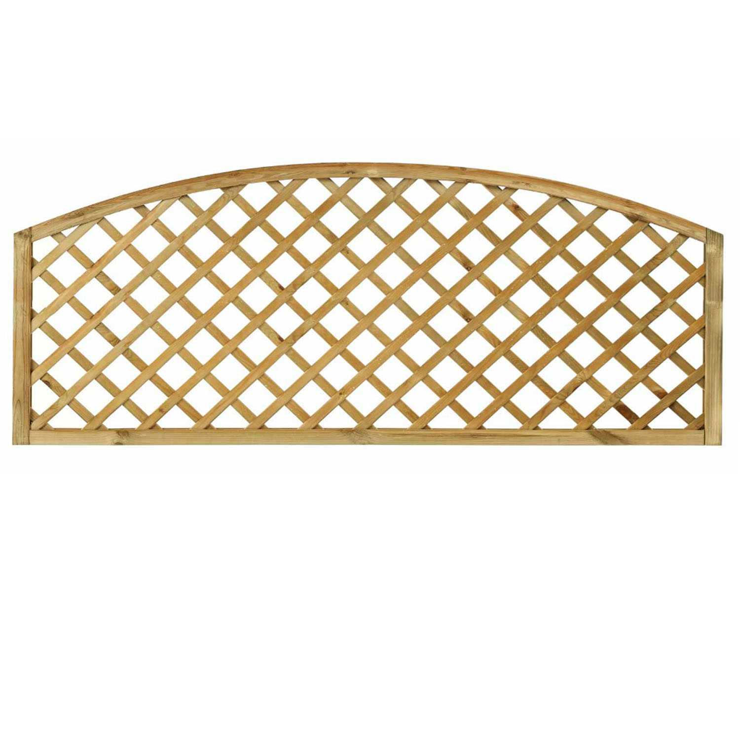 Dome Topped Diamond Trellis Fence Top Panel Grangewood Fencing Supplies Ltd