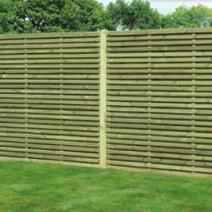 Superior Double Slatted Fence Panel - SDS180